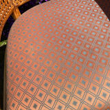 Mc Guire style armchair in rattan and caning from the 1980s.