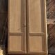 Vintage school cabinet in raw wood