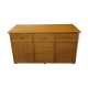 Vintage wooden rattan wicker buffet enfilade