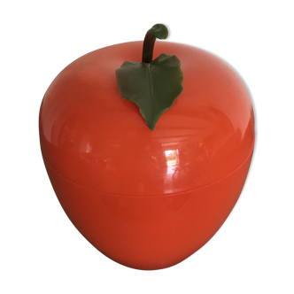 Orange vintage glacon bucket