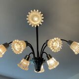 Tulip chandelier 8 fires from the 50s and 60s