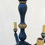 Wood chandelier Shabby chic Louis XIV style