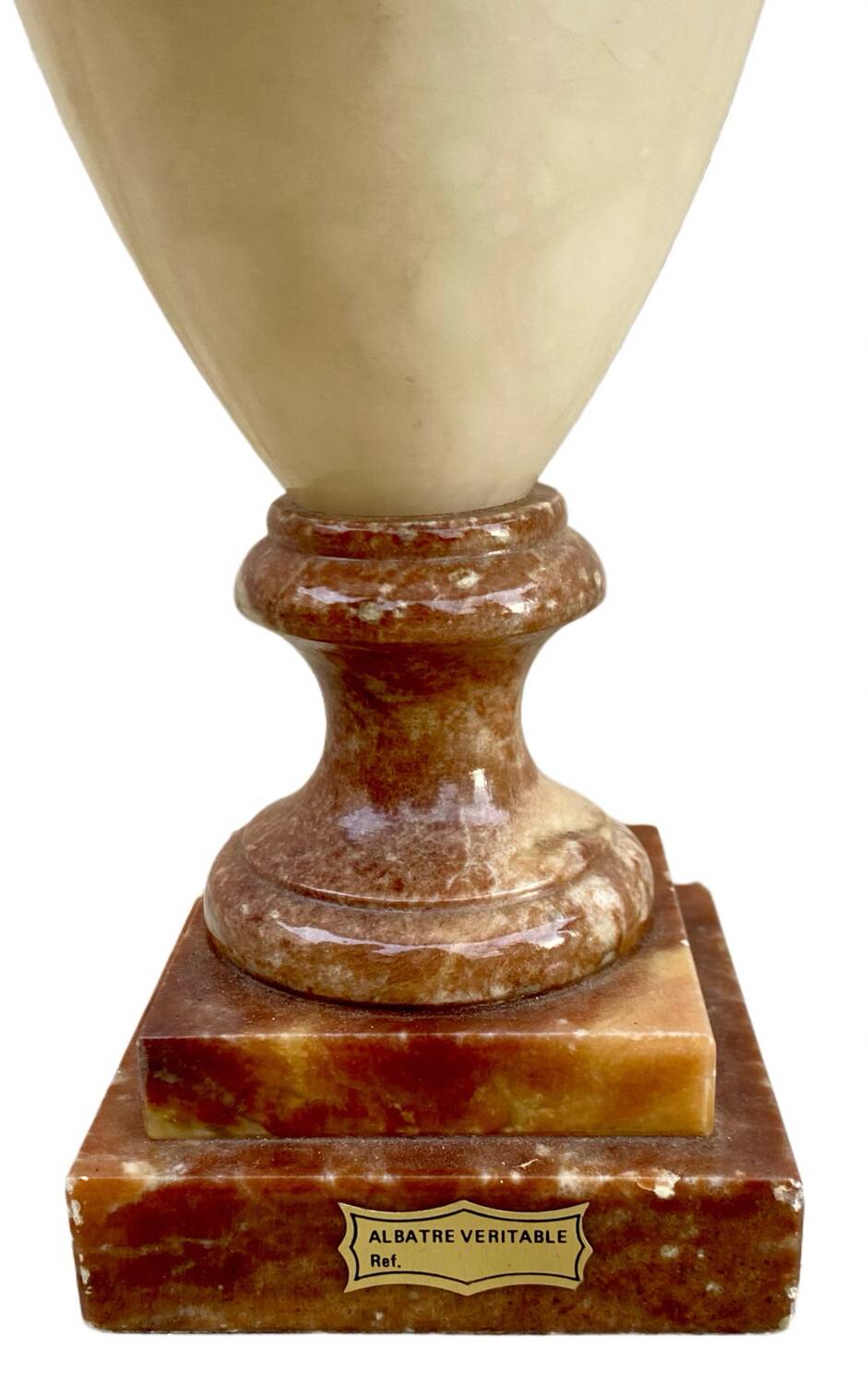 Antique alabaster floor lamp