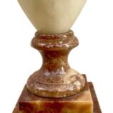 Antique alabaster floor lamp