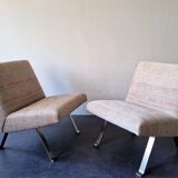 Set of 2 model 141 lounge chairs by Joseph Andre Motte by Artifort, The Netherlands 1955