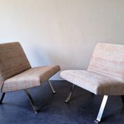 Set of 2 model 141 lounge chairs by Joseph Andre Motte by Artifort, The Netherlands 1955