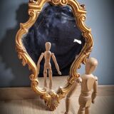 Gilded mirror worked 33x58cm