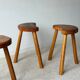 Vintage tripod stool trio