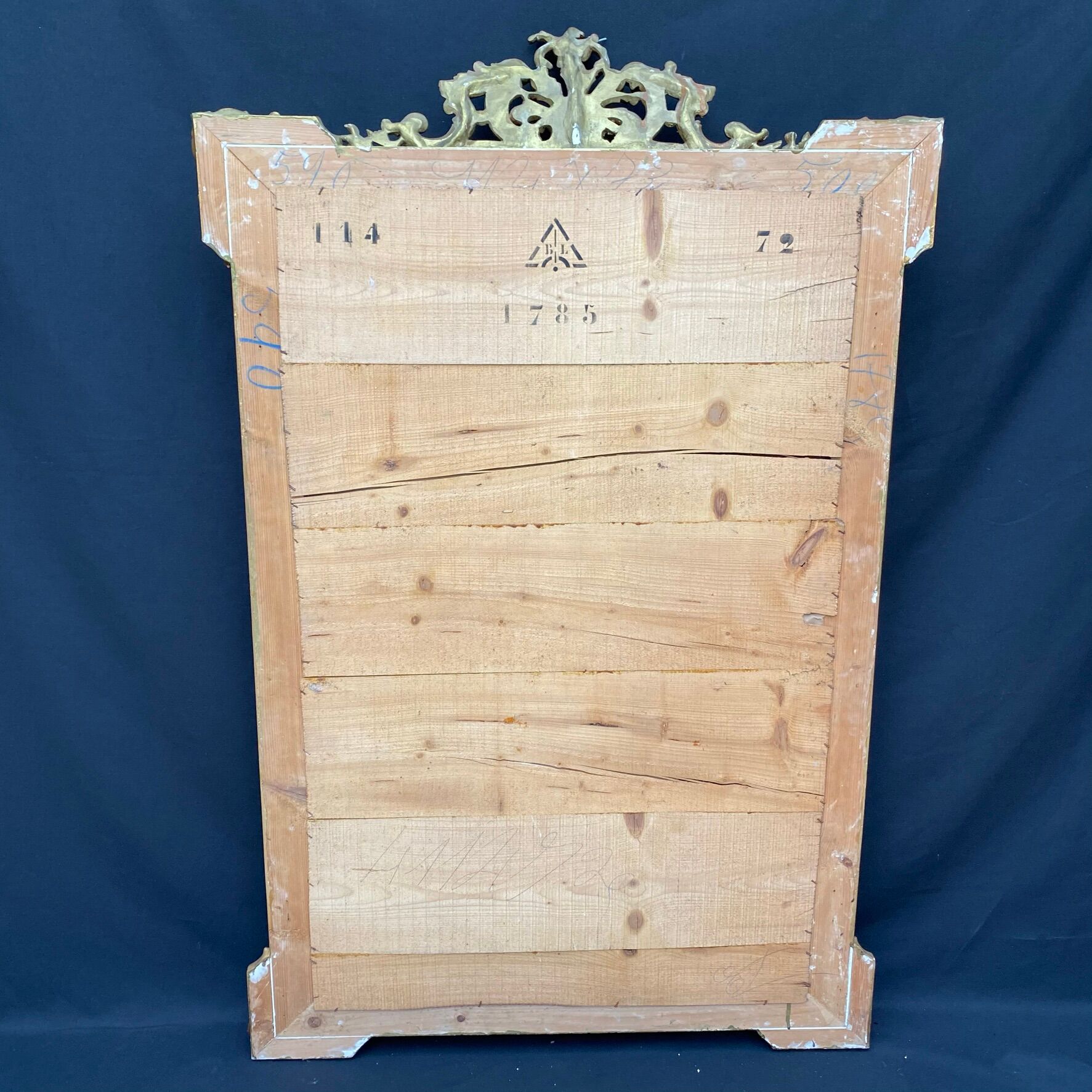 Golden mirror Louis XV 98x156cm