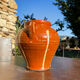 Ancient terracotta pottery jar