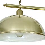Large double vintage brass pendant light from the 60s