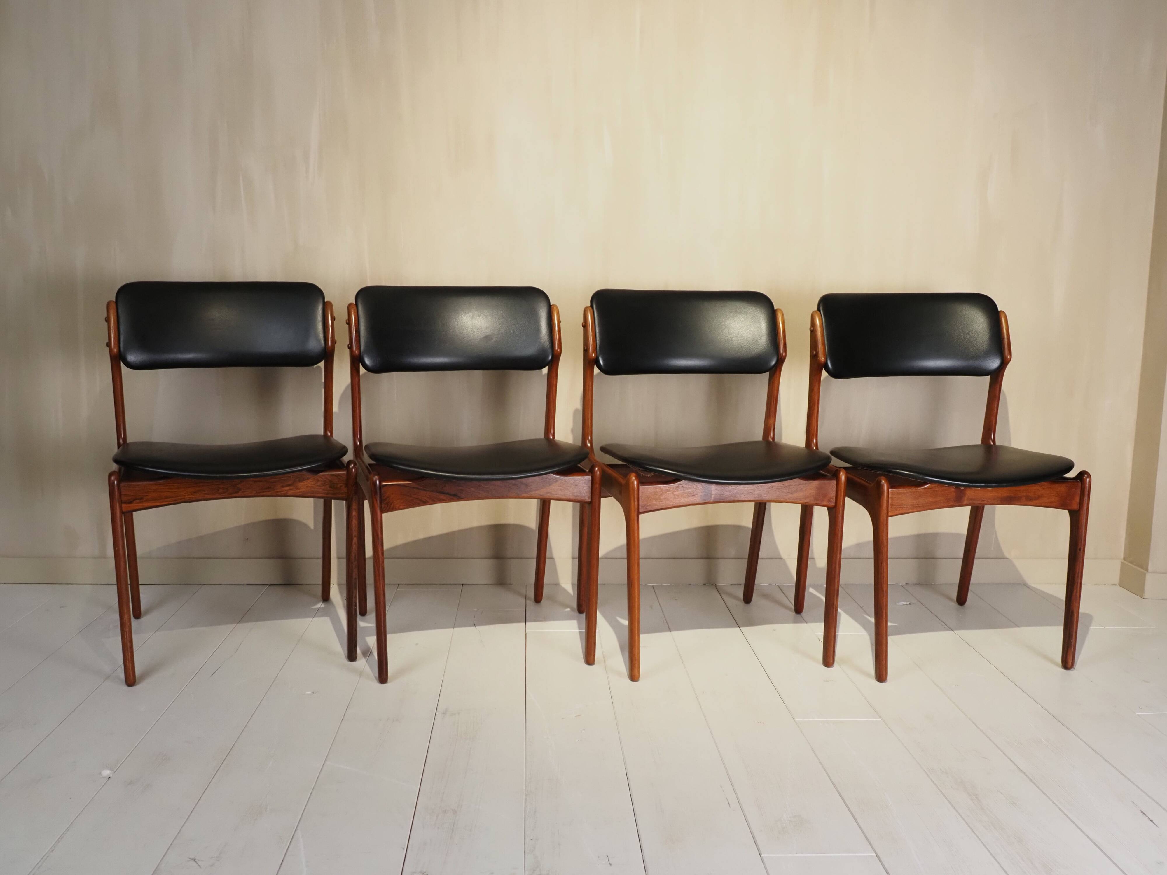 Model 49 dining chairs by Erik Buck for OD Møbler, 1960s