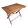 Vintage folding garden table in pine, mid-20th century.