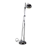 Lampadaire italien réglable en chrome Space Age, années 1960