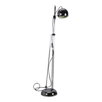 Adjustable Italian chrome floor lamp Space Age, 1960s