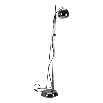 Adjustable Italian chrome floor lamp Space Age, 1960s