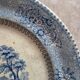 Assiette anglaise ancienne XIXe siècle bleu transferware CEM Clementson Brothers