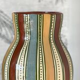 Glazed earthenware vase
