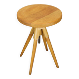 Tabouret d'atelier réglable du milieu du siècle, Tchécoslovaquie, années 1960