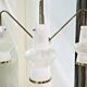 Scandinavian suspension chandelier, 4 burners, vintage, 60s