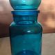 Blue glass apothecary jar, Belgium