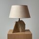 Sculpted stone lamp by Albert Tormos 1970
