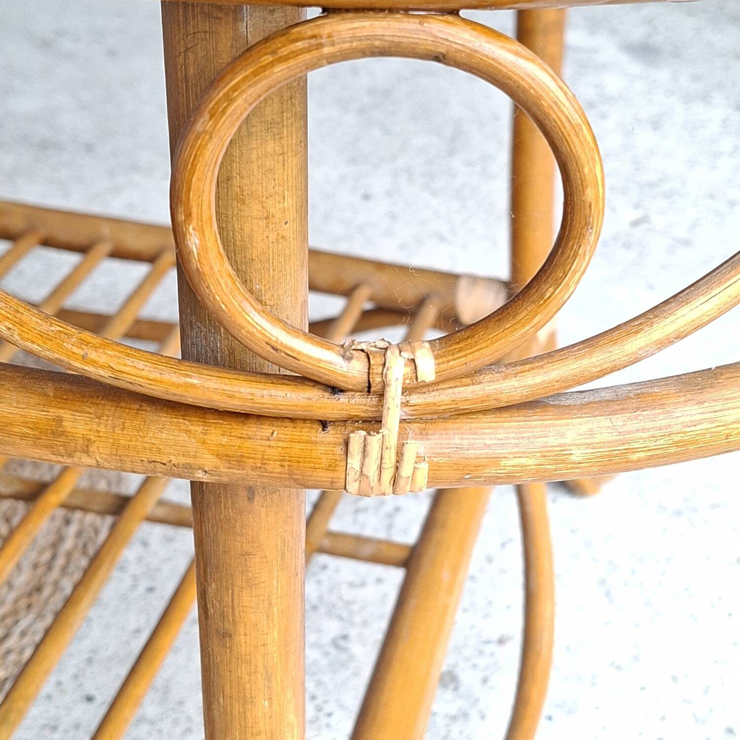 Rattan coffee table