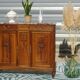 Art Deco walnut sideboard with marble top