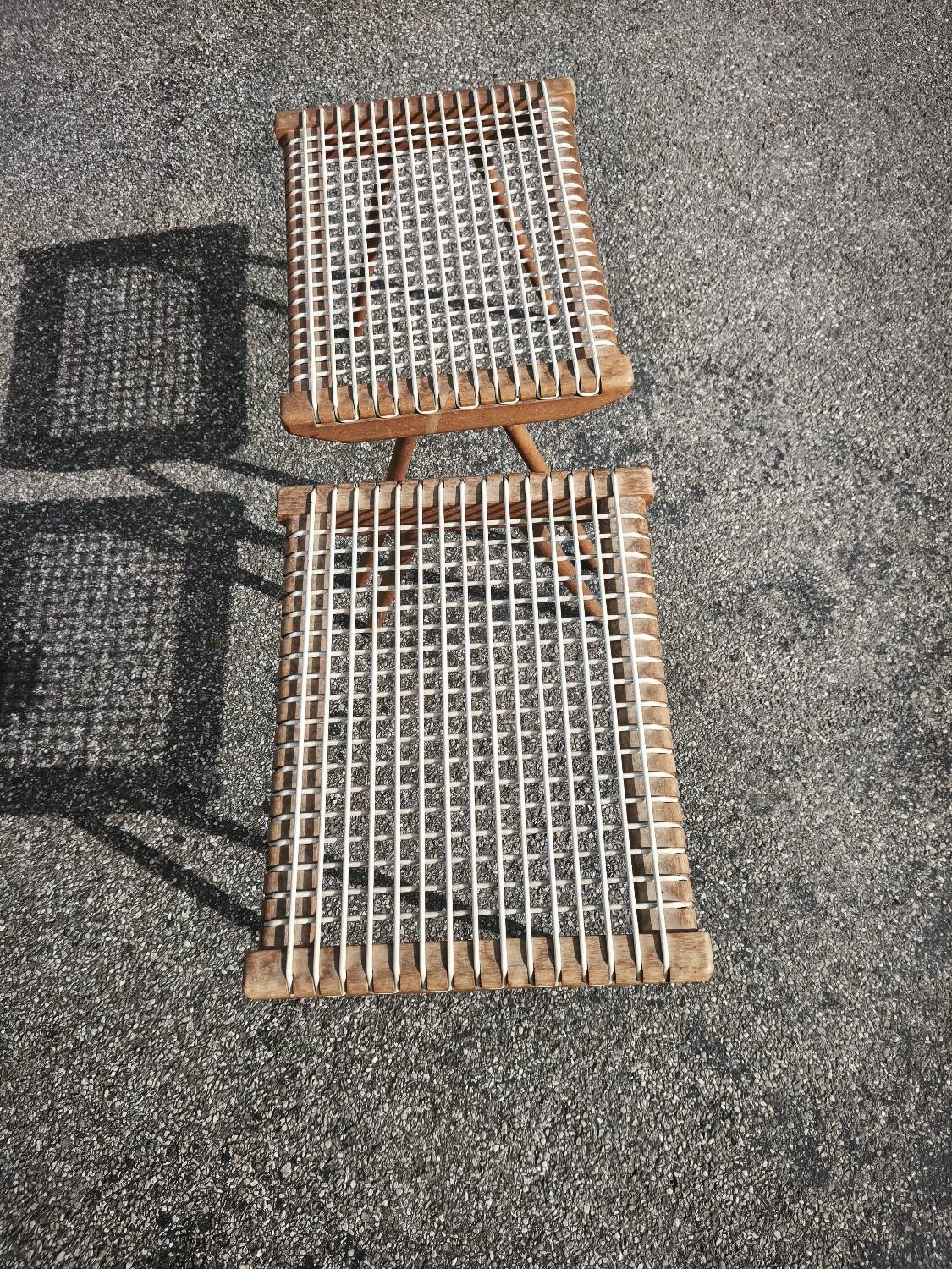 Pair of Georges Tigien stools