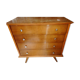 Commode bois clair pieds compas