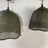 Pair of rattan suspensions