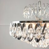 Vintage Viennese Medium Sized Crystal Chandelier, 70s