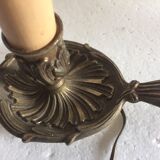 Bougeoir rat de cave en bronze électrifié 1950