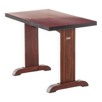 Bistro table with red formica top Year 50/60