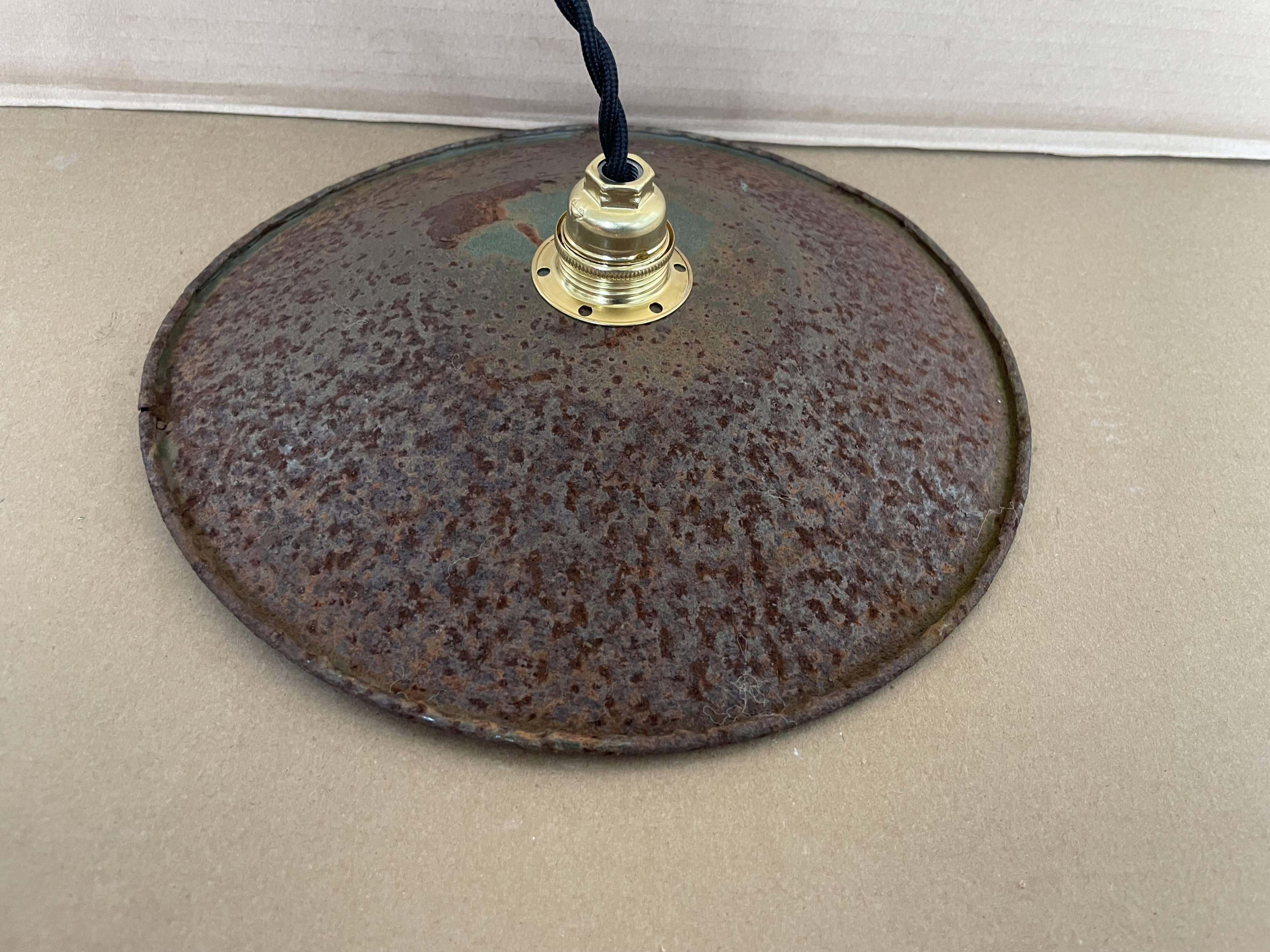 Old industrial pendant light