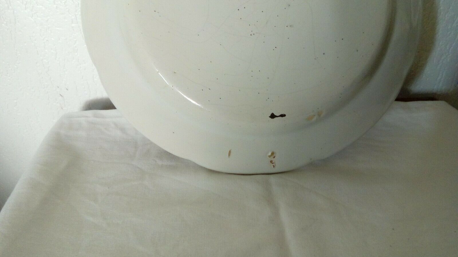 Plate in faience of luneville decor au coq a la barriere 19 eme