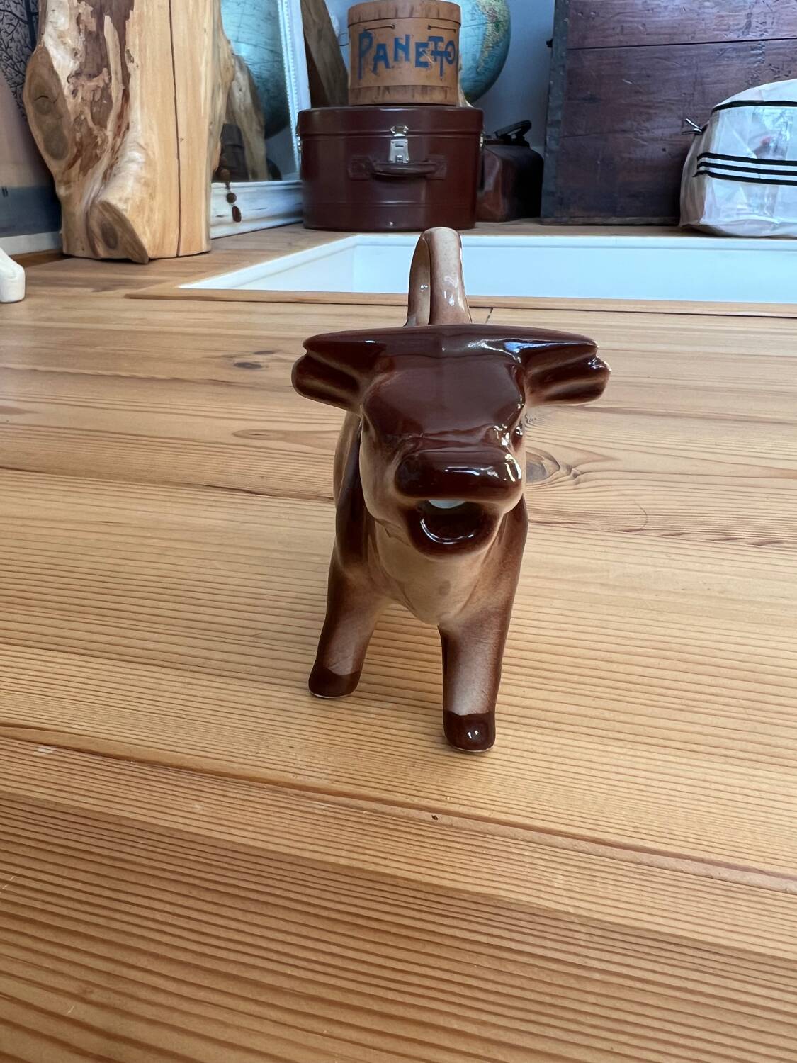 Vintage milk jug or porcelain cow creamer