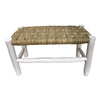 Moroccan children's bench wood and rope