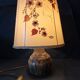 Lampe en grès et fleurs séchées atelier " Le Trident " Vallauris