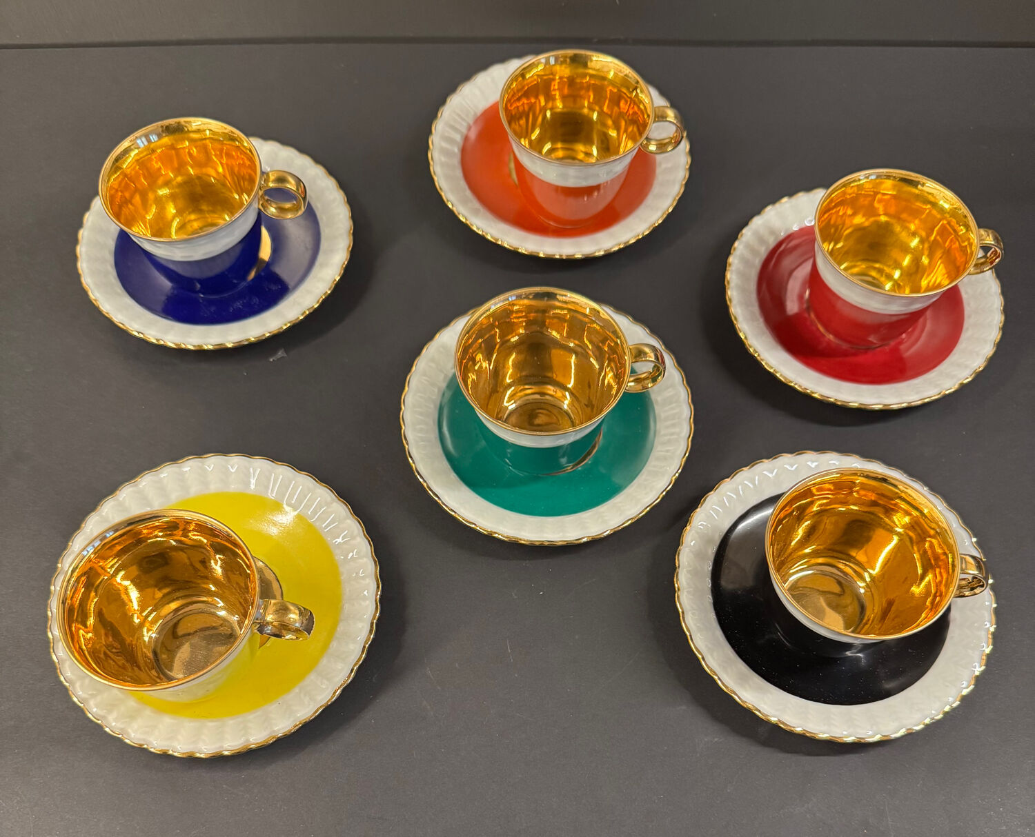 Bernardaud coffee service, Limoges 1920