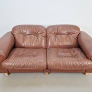 DS101 2-Seater Sofa in Leather from de Sede, 1970s