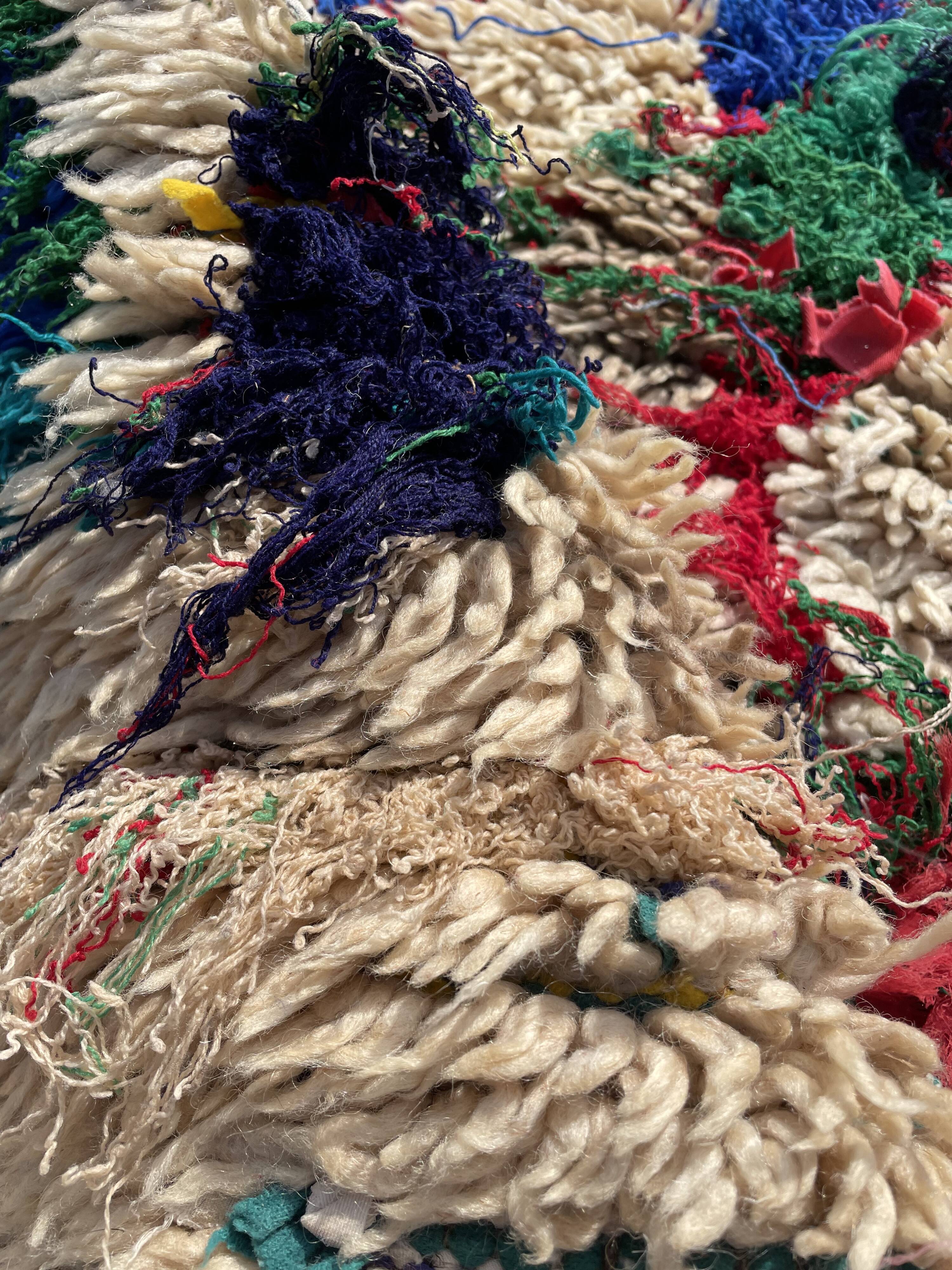 Berber carpet azilal old 90x155 cm