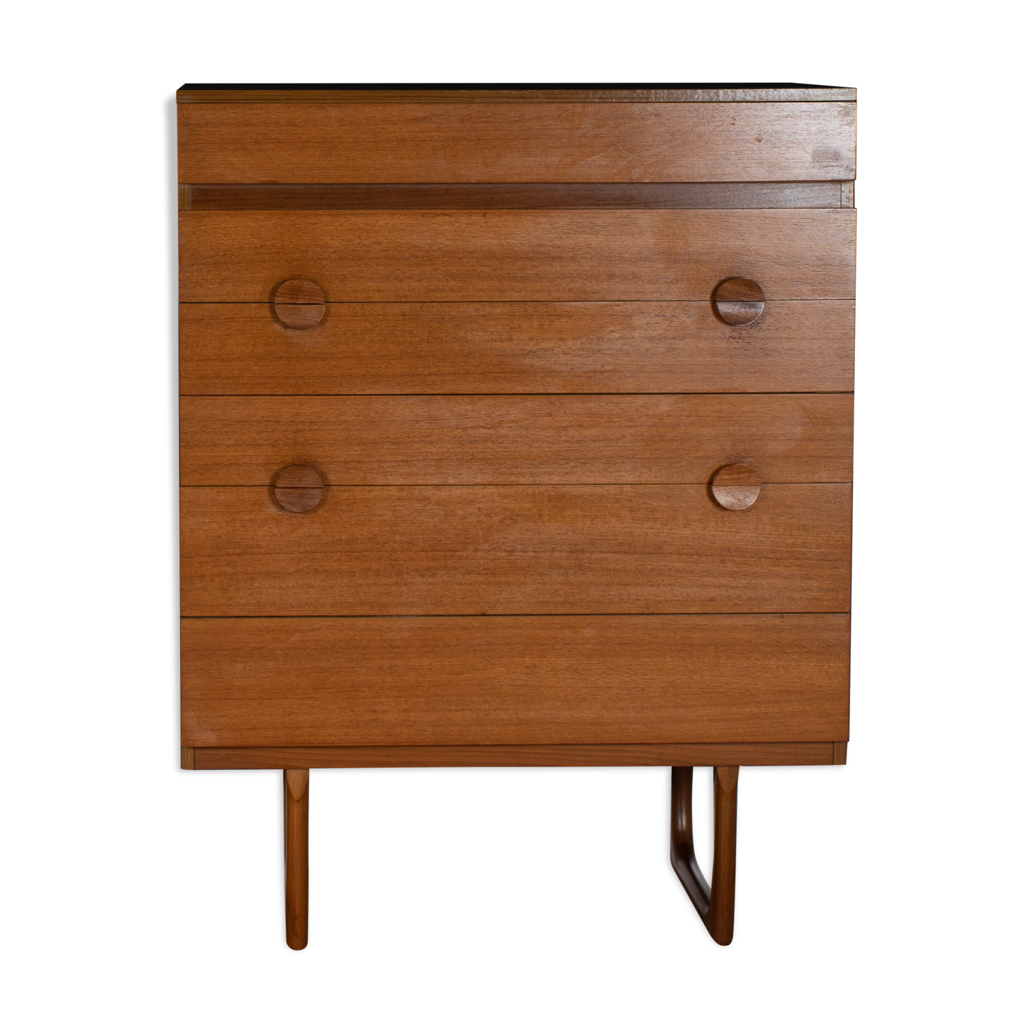 Restored Teak 1690s Retro Stonehill Chest Of Drawers