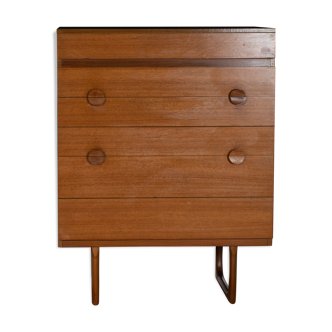 Restored Teak 1690s Retro Stonehill Chest Of Drawers