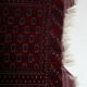 Tapis tekke afghan en laine à franges 215x103cm