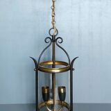 Lantern cage cylinder two fires medieval style - 1940s / 1950s
