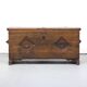 rustic antique 18th century oak chest