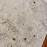 Scandinavian travertine coffee table