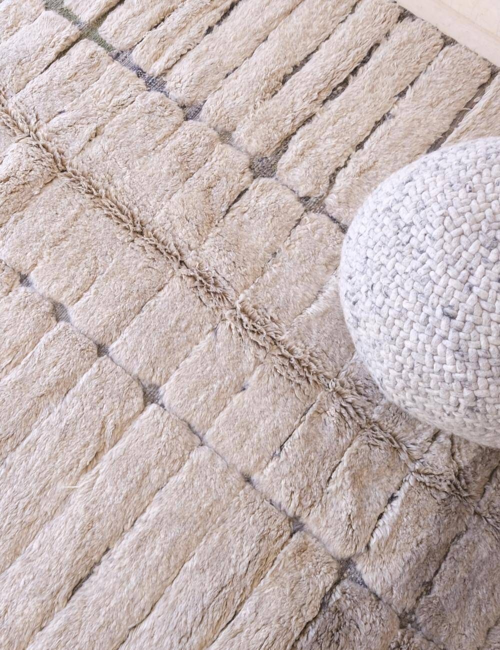 Beige Beni Mrirt Rug - 314 x 215 cm
