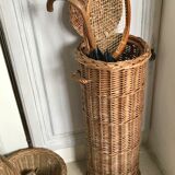 Vintage wicker basket 73cm